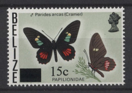 Belize - 1979 Butterflies 15c Overprint MNH__(TH-24790) - Belice (1973-...)