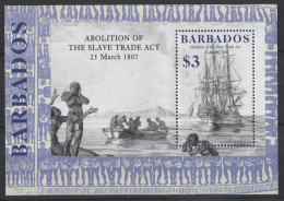 Barbados - 2007 Abolition Of The Slave Trade Block MNH__(TH-26450) - Barbades (1966-...)