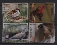Bangladesh - 2010 Birds Block Of Four MNH__(TH-25469) - Bangladesh