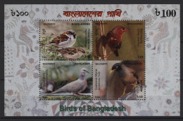 Bangladesh - 2010 Birds Block MNH__(TH-25470) - Bangladesh