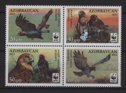 Azerbaïjan - 2011 Short-toed Eagle Block Of Four MNH__(TH-27125) - Azerbaijan