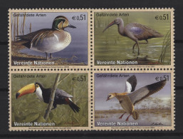 Austria (UN Vienna) - 2003 Birds Block Of Four MNH__(TH-27268) - Hojas Y Bloques