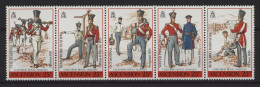 Ascension - 1988 Military Uniforms Strip MNH__(TH-25196) - Ascension