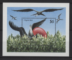 Antigua - 1990 Birds Block (2) MNH__(TH-26720) - Antigua And Barbuda (1981-...)