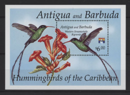 Antigua - 1992 Hummingbirds Block (1) MNH__(TH-26721) - Antigua And Barbuda (1981-...)