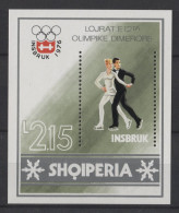 Albania - 1976 Winter Olympics Innsbruck Block MNH__(TH-25014) - Albania