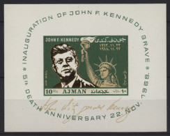 Ajman - 1968 John F. Kennedy Block MNH__(TH-27382) - Adschman