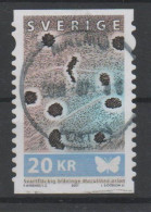 Sweden, Used, 2007, Flora, Butterfly - Used Stamps