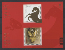 Canada - 2014 Year Of The Horse Block (2) MNH__(TH-24676) - Blokken & Velletjes