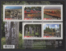 Canada - 2014 Unesco World Heritage (II) Block MNH__(TH-24690) - Blocks & Kleinbögen