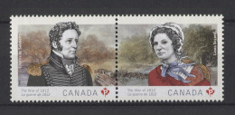 Canada - 2013 Anniversary Of The War Of 1812 Pair MNH__(TH-24665) - Neufs