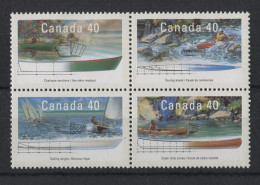 Canada - 1991 Boats Block Of Four MNH__(TH-23879) - Hojas Bloque