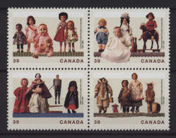 Canada - 1990 Dolls Block Of Four MNH__(TH-25170) - Hojas Bloque