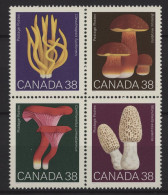 Canada - 1989 Mushrooms Block Of Four MNH__(TH-25163) - Blocks & Sheetlets