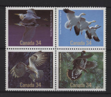 Canada - 1986 Birds Block Of Four MNH__(TH-25145) - Blokken & Velletjes