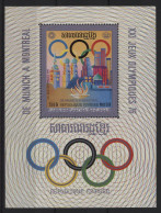 Cambodia - 1975 Summer Olympics Montreal Block (2) MNH__(TH-24320) - Kambodscha