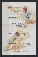 Bulgaria - 1990 Summer Olympics Barcelona Block IMPERFORATE MNH__(TH-24069) - Blocs-feuillets