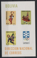 Bolivia - 1972 Winter Olympics Sapporo Block (2) MNH__(TH-23769) - Bolivia