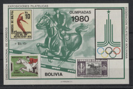 Bolivia - 1979 Olympic Games Block (2) MNH__(TH-24079) - Bolivia