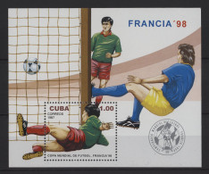 Cuba - 1997 Football World Cup Block MNH__(TH-27524) - Blocks & Sheetlets