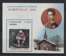 Cuba - 1992 Olympic Winter Games Albertville Block MNH__(TH-23924) - Blokken & Velletjes