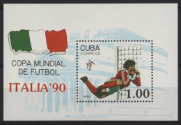 Cuba - 1990 World Cup Block MNH__(TH-27557) - Blocks & Kleinbögen