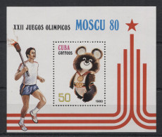 Cuba - 1980 Summer Olympics Moscow Block MNH__(TH-24086) - Blokken & Velletjes