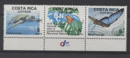 Costa Rica - 1988 Protected Animals Strip MNH__(TH-24920) - Costa Rica