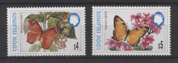 Cook Islands - 1998 Butterflies 4-5$ MNH__(TH-24916) - Islas Cook