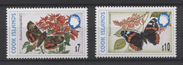 Cook Islands - 1998 Butterflies 7-10$ MNH__(TH-24917) - Cookeilanden