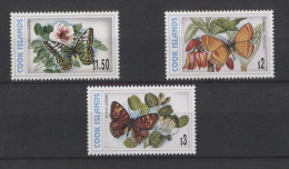 Cook Islands - 1998 Butterflies 1.5-3$ MNH__(TH-24915) - Islas Cook