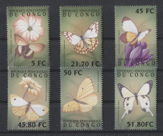 Congo (Kinshasa) - 2001 African Butterflies MNH__(TH-24906) - Ongebruikt