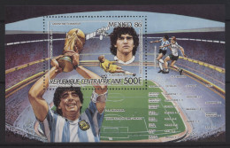 Central African Republic - 1986 Soccer World Cup Block MNH__(TH-27779) - Zentralafrik. Republik