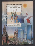 Central African Republic - 1982 Los Angeles (l) Block MNH__(TH-24975) - Central African Republic