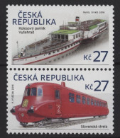 Czech Republic - 2016 Historical Means Of Transport Pair MNH__(TH-26030) - Ongebruikt