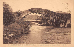SAINT ETIENNE DE BAIGORRY - Le Pont Romain Et Le Nouveau Pont - Très Bon état - Saint Etienne De Baigorry