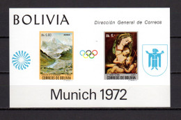 Bolivia 1972 Olympic Games Munich S/s MNH - Verano 1972: Munich