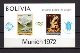 Bolivia 1972 Olympic Games Munich S/s MNH - Summer 1972: Munich