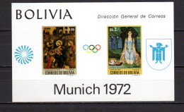 Bolivia 1972 Olympic Games Munich S/s MNH - Verano 1972: Munich