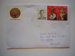 Avion / Airplane / From Gerona To Wavre, Belgium / Dec 4, 2023 / Stamp "Ultima Moneda De Peseta" - Cartas & Documentos