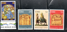 EIRE IRELAND IRLANDA 1994 CHRISTMAS ANNUNCIATION NOLLAIG NATALE NOEL WEIHNACHTEN NAVIDAD COMPLETE SET SERIE COMPLETA MNH - Unused Stamps