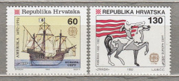 EUROPA CEPT 1992 Croatia C.Colombo 500th Discovery Of America MNH(**) Mi 211-212 #33912 - 1992