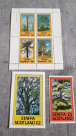 SCOTLAND TREES MINIATURE SHEET &2 BLOCKS PERFORED &IMPERFORED MNH - Trees