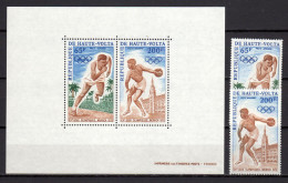 Burkina Faso (Upper Volta) 1972 Olympic Games Munich Set Of 2 + S/s MNH - Sommer 1972: München