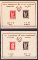 YUGOSLAVIA 1945  Mi BL.3 I,II - Meeting Of The Constituent Assembly - MNH** - Blocchi & Foglietti