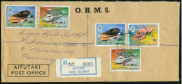 Br Aitutaki, OHMS 1978 Official Registered Cover > Germany #bel-1002 - Aitutaki