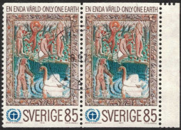 Sweden - Facit #776 LYX / PRAKTstämplat 2-strip FRITSLA 6.9.72 - 1930- ... Coil Stamps II