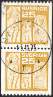 Sweden - Facit #915 LYX / PRAKTstämplat 2-strip HANDEN 3 13.11.75 - 1930- ... Coil Stamps II
