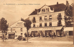 Belgique - FLORENVILLE (Prov. Lux.) La Grand Place Et L'Hôtel Central - Bazar Maison Longueville - Florenville