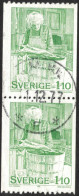 Sweden - Facit #1024 LYX / PRAKTstämplat 2-strip ÄLMHULT 1.12.77 - 1930- ... Rollen II
